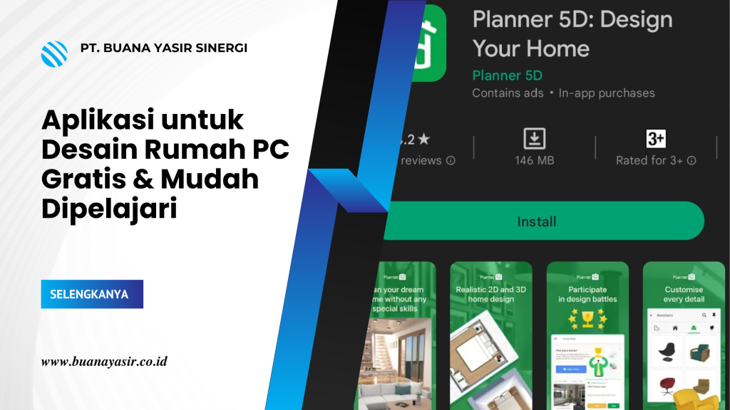 Aplikasi untuk Desain Rumah PC Gratis & Mudah Dipelajari